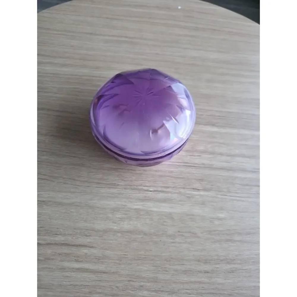 NWT Anthropologie Blooming Tulip Fields Glass Candle 2-Wick Purple Iridescent